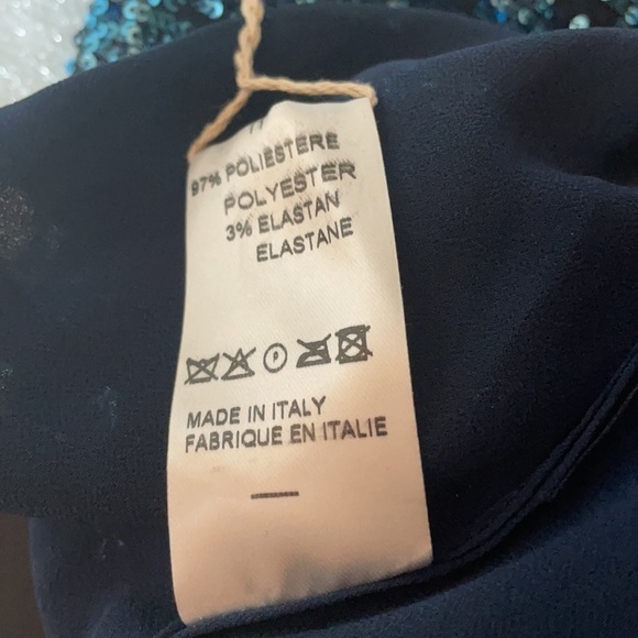 New Blue Sequined skirt Made in Italy Compagnia Italiana Made in Italy  42 Small - Picture 11 of 12